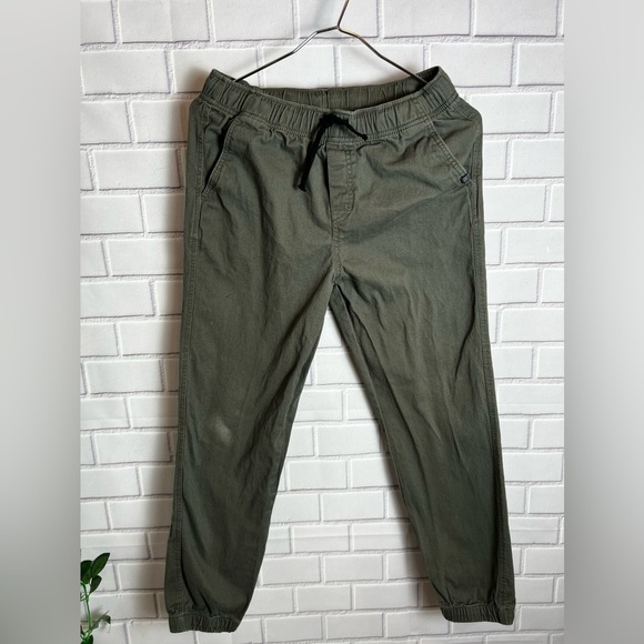 H&M big boys green Cotton twill joggers/size 16 - Picture 2 of 9